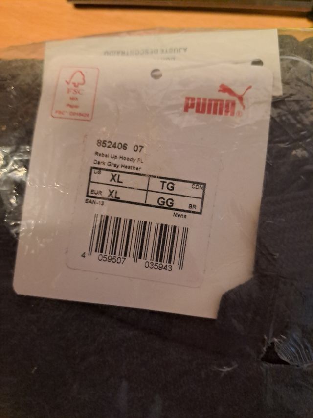 Felpa con cappuccio Puma Rebel Up XL