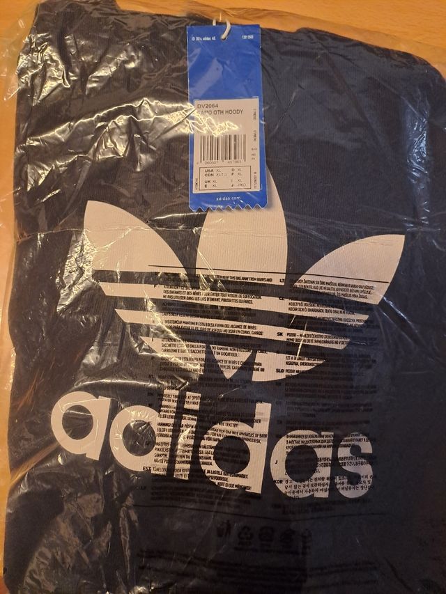 Felpa con cappuccio adidas xl