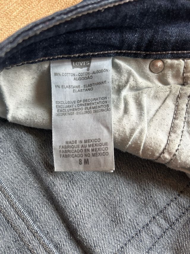 Levis vaquero mid rise skinny