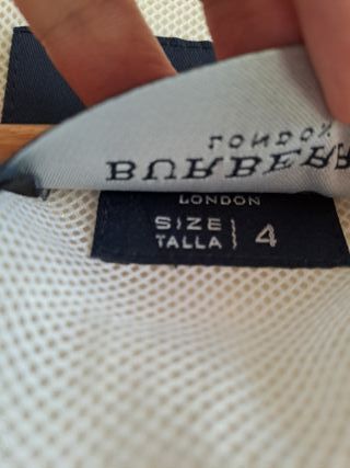 Chaqueta Burberry entretiempo hombre T.4 crema 