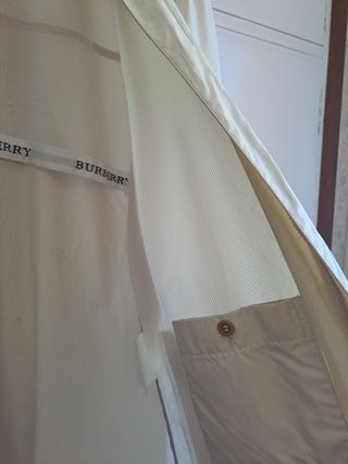Chaqueta Burberry entretiempo hombre T.4 crema 