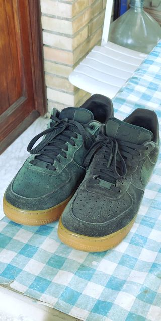 Nike air force scamosciate verde n.42