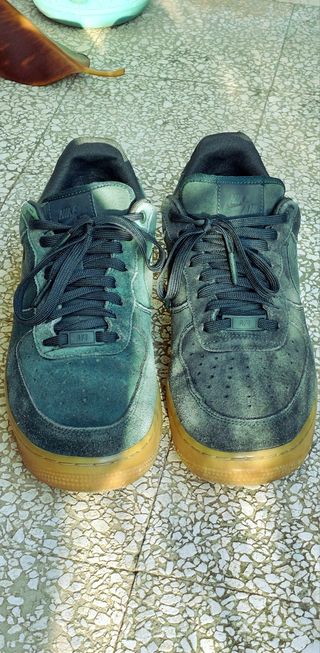 Nike air force scamosciate verde n.42