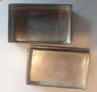 Cajita de plata turca antigua