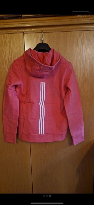 Felpa rosa da bambina "Adidas" - TG 14 a
