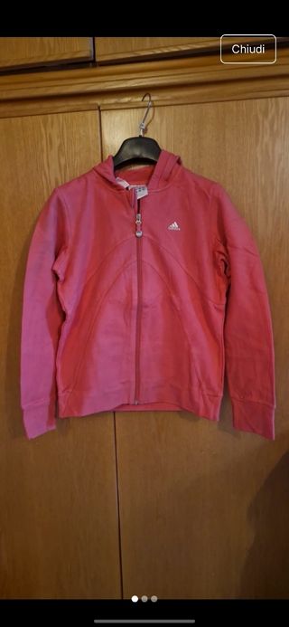 Felpa rosa da bambina "Adidas" - TG 14 a