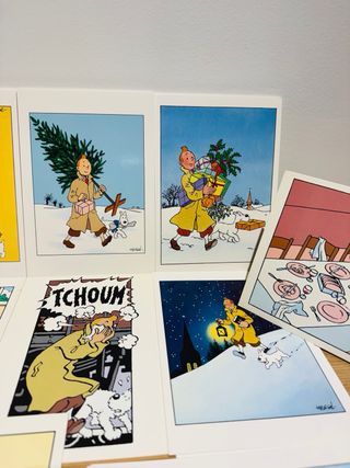 Cartas Postales 1990 Moulinsart Tintin Herge