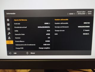 benq  sw272u monitor profesional completo sin uso