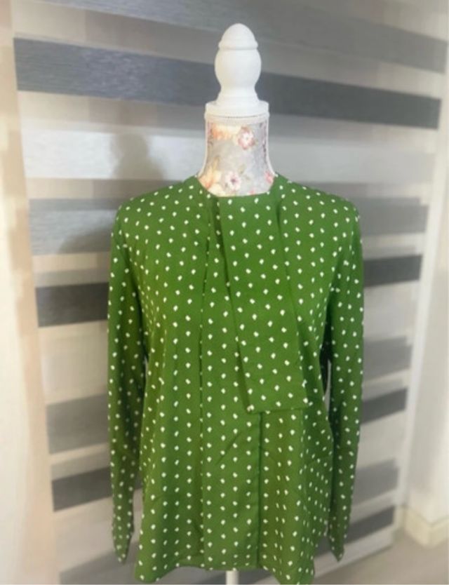 Blusa estampada verde