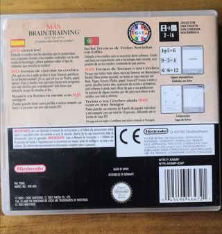 Juego Nintendo Mas Brain training