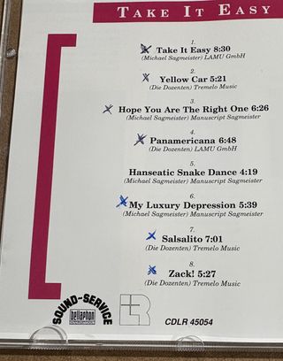 Die Dozenten - Take It easy CD jazz fusion guitar