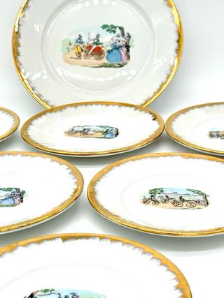 Servizio per dolci ceramica Richard Ginori 1950 s