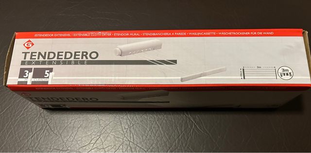 Tendedero de cuerdas retractil