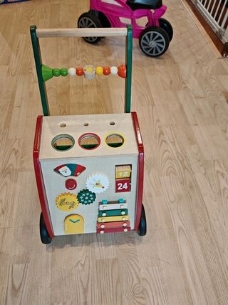 Correpasillos andador de madera