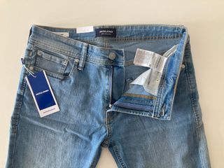 Jack & Jones Liam. Pantalón vaquero azul. W31 L34