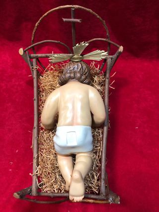 Niño jesus   Ojos  azules   Con  sello olot