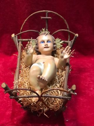 Niño jesus   Ojos  azules   Con  sello olot