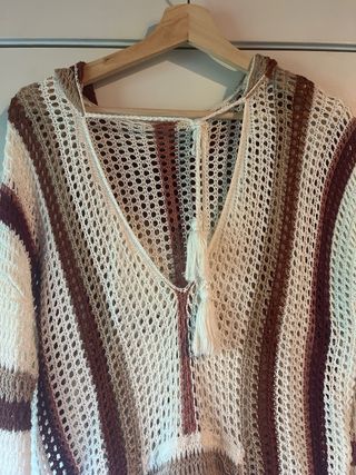 vestido Sudadera crochet