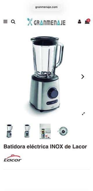 Licuadora Lacor costo nueva 120€