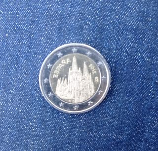 Moneda 2 euros Catedral Burgos
