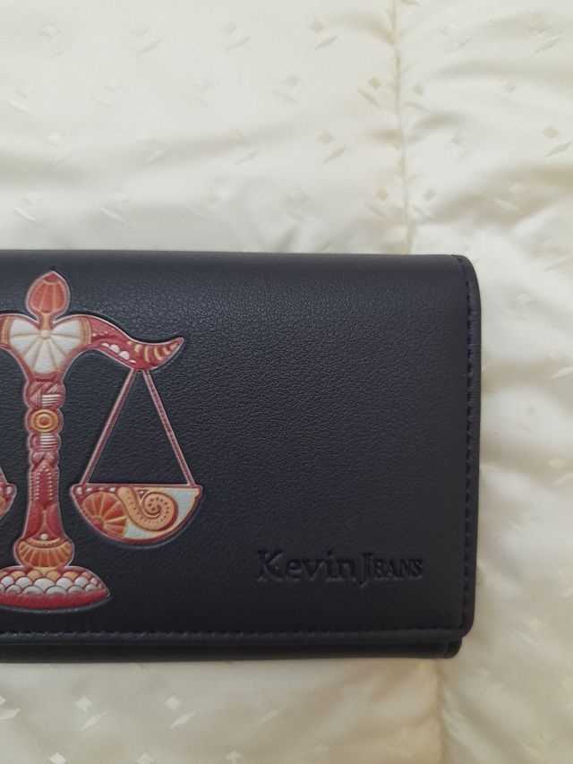 Portafoglio blu Kevin jeans