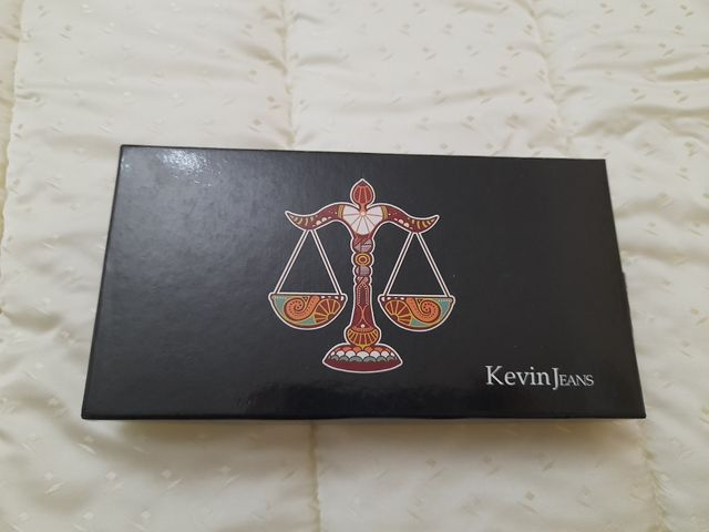 Portafoglio blu Kevin jeans