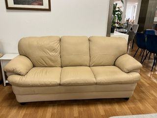 CONJUNTO DE SOFAS DE PIEL