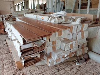 44 M2 Parquet macizo madera bambú alta calidad