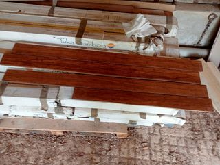 44 M2 Parquet macizo madera bambú alta calidad