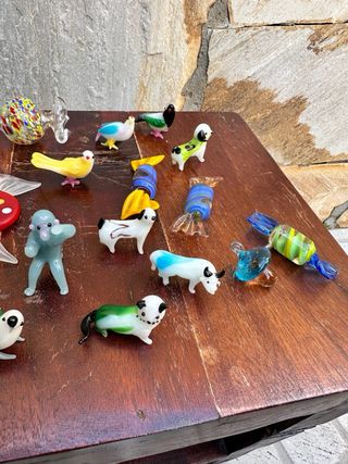 Animali e oggetti vari in vetro di Murano