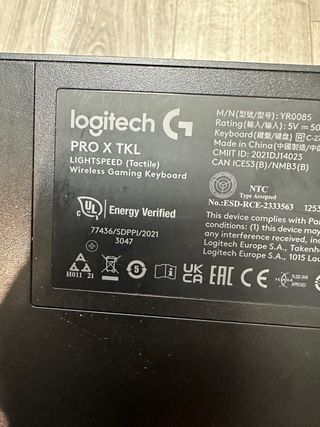 Logitech G PRO X TKL LIGHTSPEED, teclado#310458