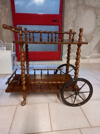 Carrello bar in legno