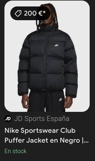 Chaqueta acolchada Nike sportswear club 