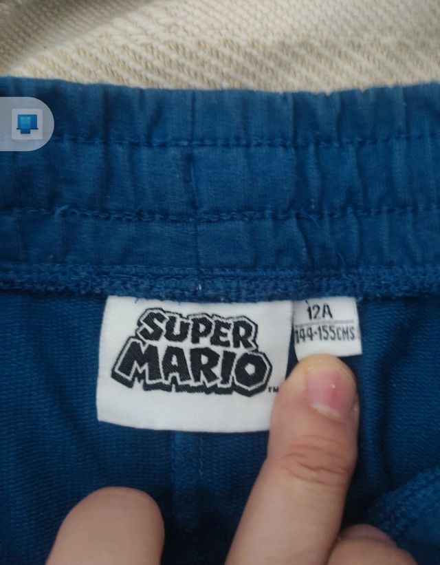 Short o pantalón corto Super Mario