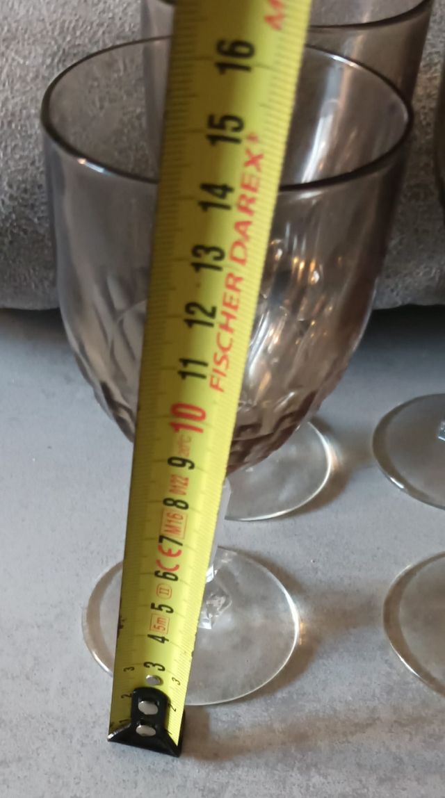 Juego de 6 Copas de Agua Vintage, 70/80