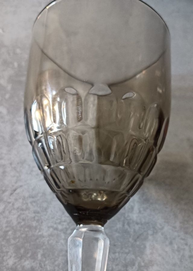 Juego de 6 Copas de Agua Vintage, 70/80