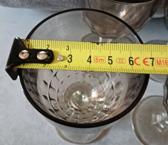 Juego de 6 Copas de Agua Vintage, 70/80