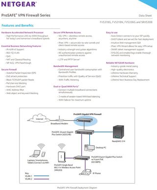 Firewall VPN Netgear ProSafe FVS336G v3.