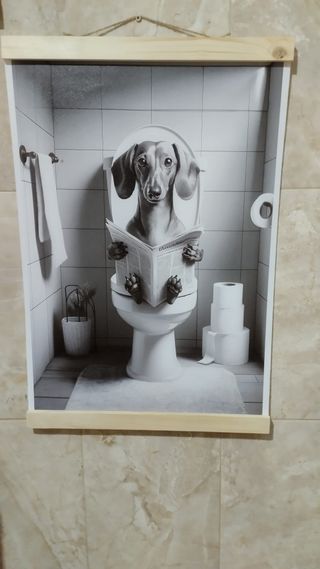 Cuadros de animales con marco de madera 