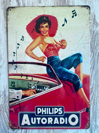 Cartel Philips radio