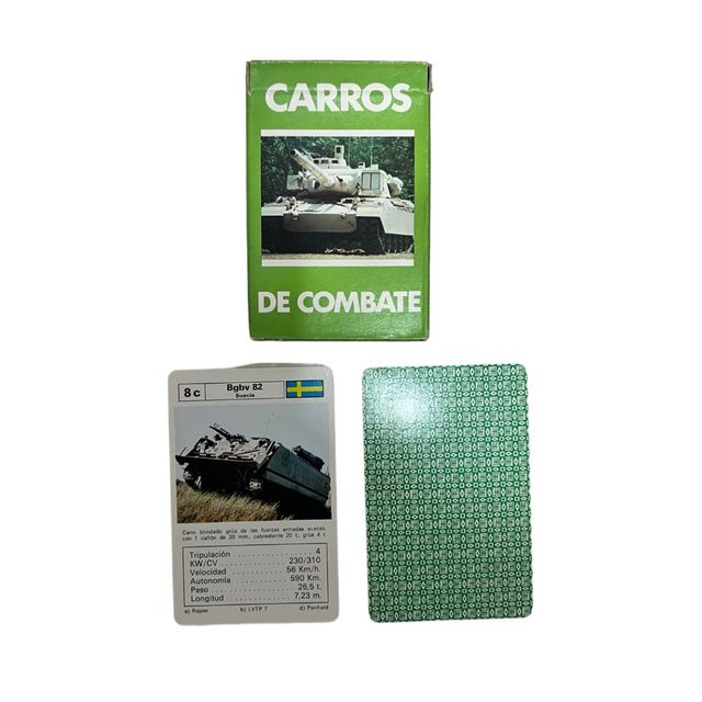 Baraja Cartas Carros Combate FOURNIER