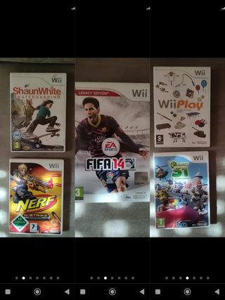 5 juegos Nintendo Wii