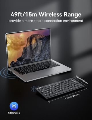 Teclado inalámbrico tecknet ultrafino