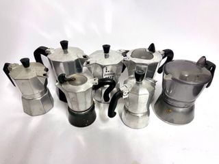 Lotto di 7 caffettiere caffettiera vintage