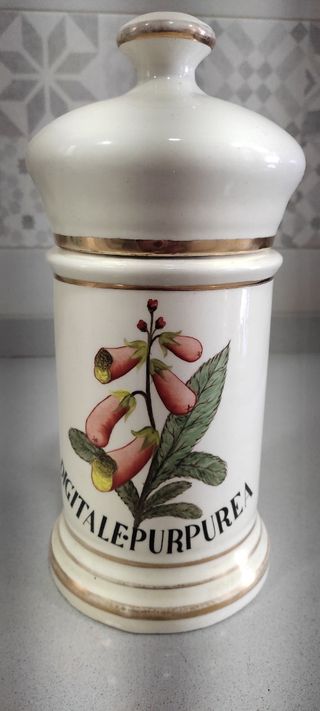 Antiguo frasco de farmacia, albarelo.