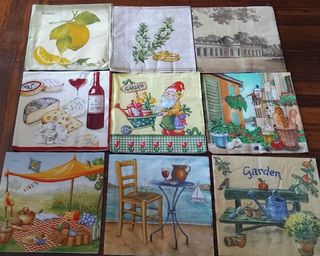 Tovaglioli decoupage misti