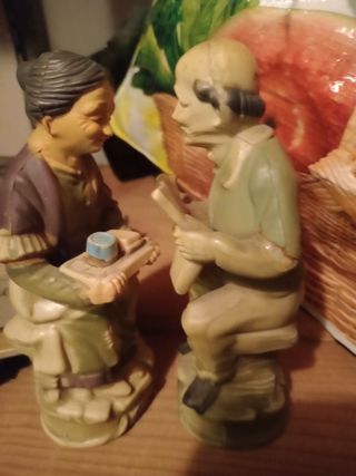 Figuras de parejita ancianos años 70 hon