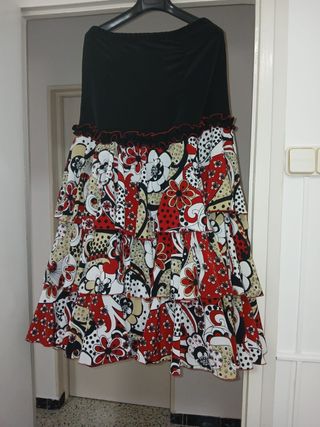 Traje flamenca dos piezas 