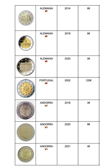 50 Monedas “Especiales “