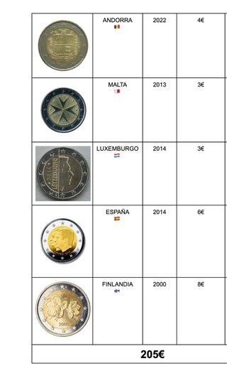 50 Monedas “Especiales “